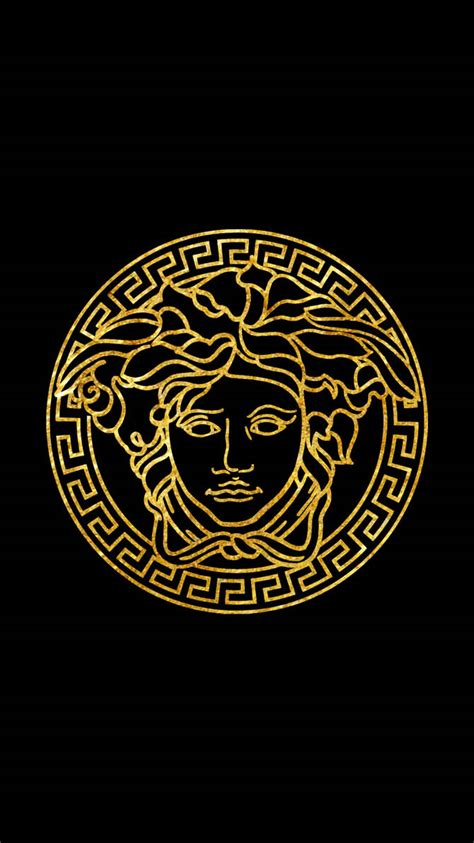 logo versace|versace logo black and white.